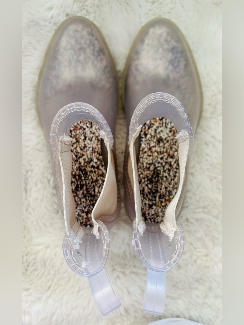 NWOB Lemon Jelly Ravyn Jelly Platform Clear Boots Size: EU 38 or US 7.5 - Picture 12 of 12